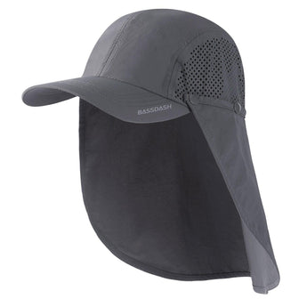 Bassdash Foldable UPF 50+ Fishing Hats with Removable Neck Flap FH12 - Bassdash