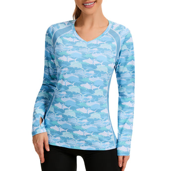 long sleeve uv protection shirts women for kayaking BG1094