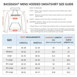 BASSDASH Men’s Cotton LS Hoodie - Bassdash