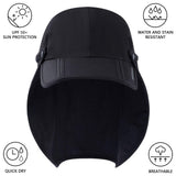 Bassdash Foldable UPF 50+ Fishing Hats with Removable Neck Flap FH12 - Bassdash