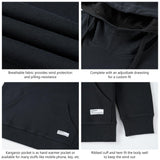 BASSDASH Men’s Cotton LS Hoodie - Bassdash