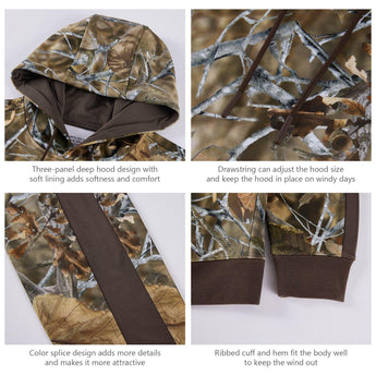 Men's Hunting Fleece Hoodie Pullover FS29M - Bassdash