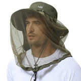 UPF 50+ Mosquito Sun Hat with Neck Flap - Bassdash