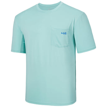 Men's UPF 50+ Short Sleeve Pocket T-Shirt FS26M - Bassdash