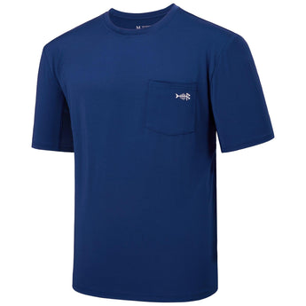 Men's UPF 50+ Short Sleeve Pocket T-Shirt FS26M - Bassdash