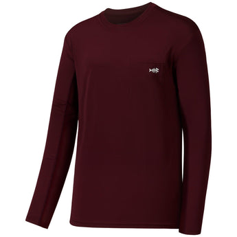 Men’s UPF 50+ Long Sleeve Fishing Shirt with Chest Pocket - Bassdash