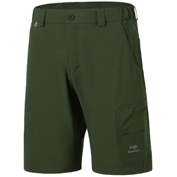 Men's UPF 50+ 10.5” Cargo Shorts Quick Dry Water Resistant FP01M - Bassdash