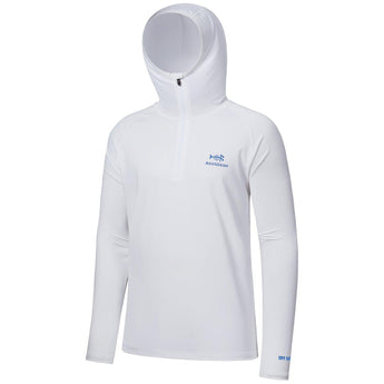Men's UPF 50+ 1/4 Zipper Fishing hoodie Shirts FS24M - Bassdash