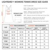 Women's UPF 50+ Tennis Dress with shorts LB06W - Bassdash