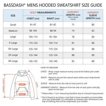 Men’s Fleece Hoodie with Neck Gaiter FS18M - Bassdash