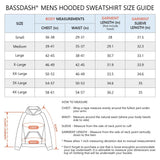 Men’s Fleece Hoodie with Neck Gaiter FS18M - Bassdash