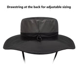 Unisex UPF 50+ Wide Brim Bucket Hat with Detachable Neck Flap FH02 - Bassdash