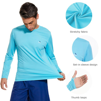 WILDBREATH Men's UPF 50+ Quick Dry LS T-Shirt - Bassdash