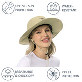 UPF 50+ Mosquito Sun Hat with Neck Flap - Bassdash