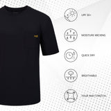 Men's UPF 50+ Short Sleeve Pocket T-Shirt FS26M - Bassdash