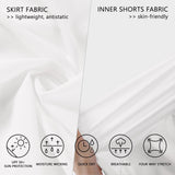 Women's UPF 50+ Tennis Skirts with Shorts LB09W - Bassdash