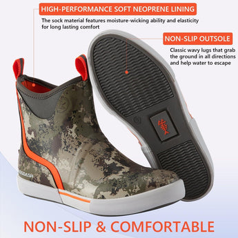 Men's 6 inch Waterproof Deck Boots - Bassdash
#color_grunge-camo