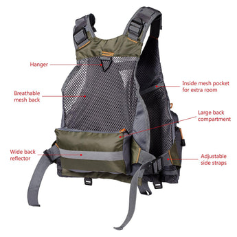 FV01 Classic Fishing Vest for Men Women - Bassdash
