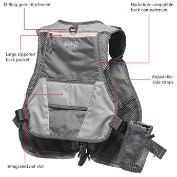 FV07 Fishing Vest for Men Women - Bassdash