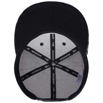 Unisex Flat Brim Trucker Cap - Night Digital Camo5 - Bassdash
