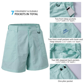 Men's 8in Quick Dry Water Resistant UPF 50+ Shorts - Bassdash