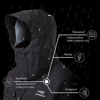 Mens's Valor Breathable Waterproof Fishing Jacket - Bassdash