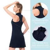 Women's UPF 50+ Polo Tennis Dress LB07W - Bassdash