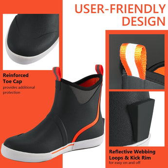 Men's 6 inch Waterproof Deck Boots - Bassdash