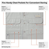 Men's UPF 50+ Long Sleeve Fishing Button Down Shirt FS21M - Bassdash