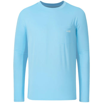 Men’s UPF 50+ Long Sleeve Fishing Shirt with Chest Pocket - Bassdash