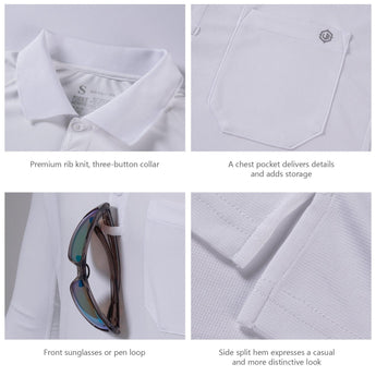 Lightbare Men's Performance Polo Shirt - Bassdash