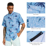Men's UPF 50+ Short Sleeve Button Down Shirt FS28M - Bassdash