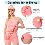 Women's UPF 50+ Tennis Dress with shorts LB06W - Bassdash