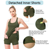 Women's UPF 50+ Tennis Dress with shorts LB06W - Bassdash