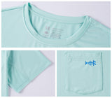 Men's UPF 50+ Short Sleeve Pocket T-Shirt FS26M - Bassdash