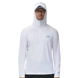Men's UPF 50+ 1/4 Zipper Fishing hoodie Shirts FS24M - Bassdash