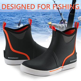 Men's 6 inch Waterproof Deck Boots - Bassdash
#color_black