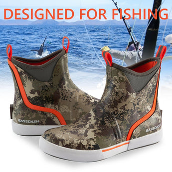 Men's 6 inch Waterproof Deck Boots - Bassdash
#color_grunge-camo