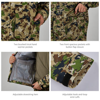 Men's Walker Breathable Waterproof Hunting Fishing Jacket - Bassdash #color_highland