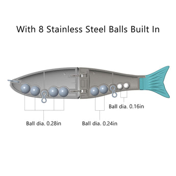 SwimShad Glide Baits Single-Jointed Hard Fishing Lure - Bassdash