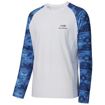 Men's UPF 50+ Camo Long Sleeve Fishing Shirt FS08M - Bassdash