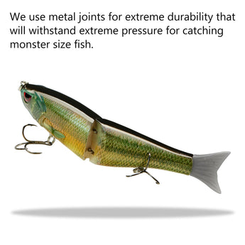 SwimShad Glide Baits Single-Jointed Hard Fishing Lure - Bassdash