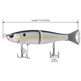 SwimShad Glide Baits Single-Jointed Hard Fishing Lure - Bassdash