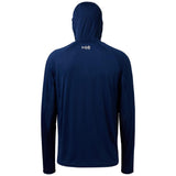 Men’s UPF 50+ Long Sleeve Fishing Hoodie with UV Neck Gaiter FS06M - Bassdash #color_dark-blue