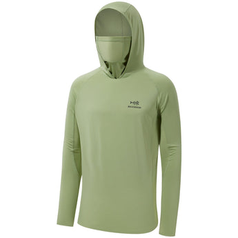 Men’s UPF 50+ Long Sleeve Fishing Hoodie with UV Neck Gaiter FS06M - Bassdash #color_lint