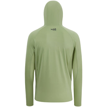 Men’s UPF 50+ Long Sleeve Fishing Hoodie with UV Neck Gaiter FS06M - Bassdash