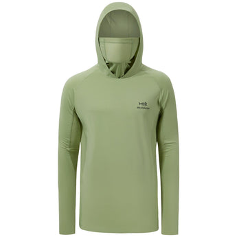 Men’s UPF 50+ Long Sleeve Fishing Hoodie with UV Neck Gaiter FS06M - Bassdash #color_lint