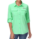 Women's UPF 50+ Long Sleeve Button Down Shirt FS21W - Bassdash