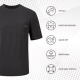 Men's UPF 50+ Short Sleeve Pocket T-Shirt FS26M - Bassdash