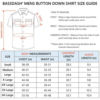 Men's UPF 50+ Plaid Short Sleeve Button Down Shirt - Bassdash